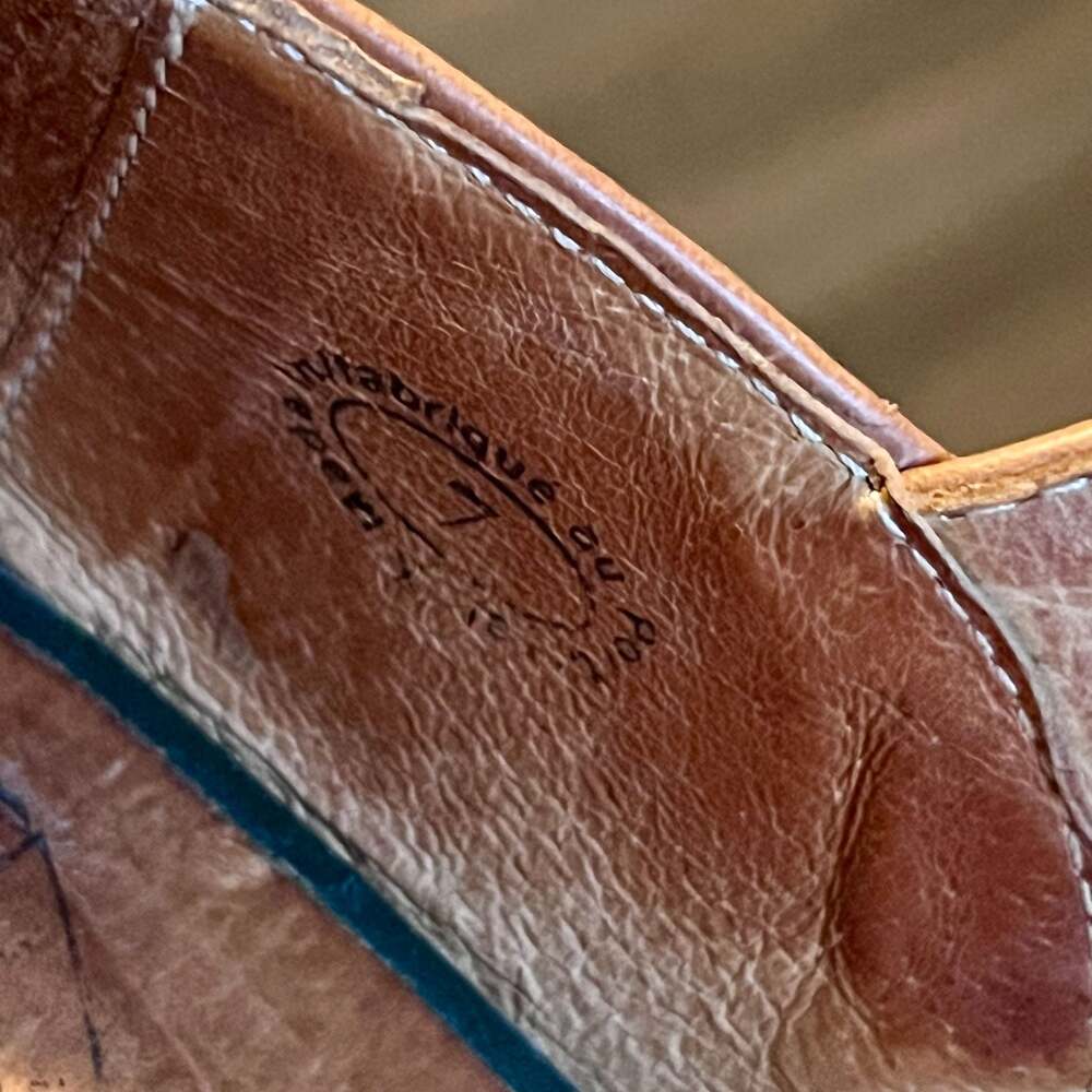 John Fluevog Ana Rita Leather Platform Mary Jane Heels Size 7 Brown Tan - Picture 11 of 13